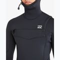 Billabong Uomo 5/4mm Absolute Natural Chest Zip Hooded Swim Foam Nero 8