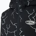 Giacca da snowboard Quiksilver da bambino High In The Hood Stampata ad alta energia nera riflettente 3