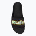 Quiksilver uomo Rivi Wordmark Slide II infradito rasta nero 5