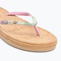 ROXY South Beach III infradito da donna verde/rosa 7
