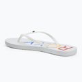 ROXY Sandy III infradito donna bianco/arcobaleno monogramma 3