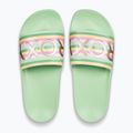 Infradito da donna ROXY Slippy II a righe verdi 2