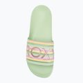 Infradito da donna ROXY Slippy II a righe verdi 5