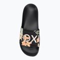 Infradito ROXY Slippy II da donna, stampa nero/verde 5