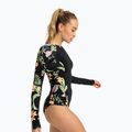 Donna nuoto manica lunga ROXY Zip Lycra antracite isola fuga 3
