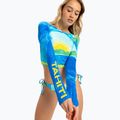 Nuoto donna maniche lunghe ROXY Atlas Crop Top skyway 3
