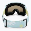 Maschera da snowboard per bambini ROXY Missy big flowers/clux ml light blue 3