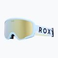 Maschera da snowboard per bambini ROXY Missy big flowers/clux ml light blue 5