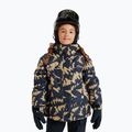 Maschera da snowboard per bambini ROXY Missy big flowers/clux ml orange 10