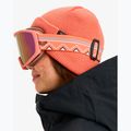Maschera da snowboard da donna ROXY Izzy coral chic/clux ml l purple 6