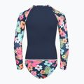 Maglia a maniche lunghe + parte inferiore del costume da bagno ROXY Morning Flower Lycra Set mood indigo morning flowers 2
