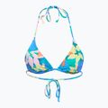 Top del costume da bagno Billabong Sol Searcher Multi Triangle aqua flowers