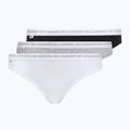 Slip da donna Lacoste 8F1338 3 paia black/white/silver chine