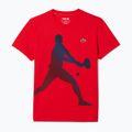 Lacoste Tennis X Novak Djokovic, set camicia + cappellino in ribes rosso 4