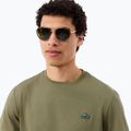 T-shirt da uomo Lacoste TH5133 khaki 4