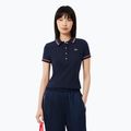 Polo Lacoste donna DF9599 blu navy/rill/grenadine