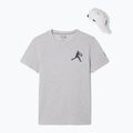 Koszulka męska + czapka Lacoste TH1044 silver chine/ navy blue 10