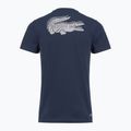 T-shirt da tennis uomo Lacoste TH0003 navy blue/white 2