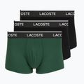 Boxer da uomo Lacoste 5H1300 3 pack black/green