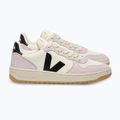 Scarpe da donna VEJA V-10 Prime Leather pure/black/parme 2
