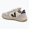 Scarpe da donna VEJA V-10 Prime Leather pure/black/parme 3
