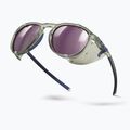 Occhiali da sole Julbo Millenium Polarized HD shiny transparent army green/white/blue 5
