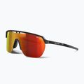 Occhiali da sole Julbo Frequency Reactiv Light Amplifier nero opaco/grigio/rosso multistrato