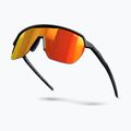 Occhiali da sole Julbo Frequency Reactiv Light Amplifier nero opaco/grigio/rosso multistrato 6