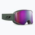 Maschera da sci Julbo Cyclon Reactiv High Contrast dark green/flash purple