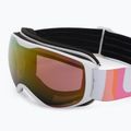 Occhiali da sci Julbo Pioneer bianco/rosa/rosa flash 5