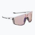 Occhiali da sole Julbo Fury Reactiv 1-3 High Contrast bianco opaco/grigio traslucido