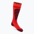 Calze da sci SIDAS Ski Merino rouge/arancione per bambini 2