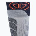 Calze da sci SIDAS Ski Merino grigio/arancio 5