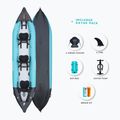 AQUADESIGN Koloa 400 cm blu/nero kayak gonfiabile per 3 persone 4