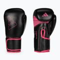 Guantoni da boxe adidas Hybrid 80 nero/rosa ADIH80