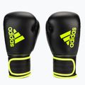 Guantoni da boxe adidas Hybrid 80 nero/giallo ADIH80