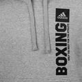 Uomo adidas Boxing Felpa con cappuccio grigio 4