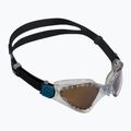 Occhiali da nuoto polarizzati Aquasphere Kayenne 2022 trasparente/argento/marrone