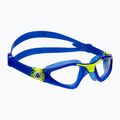 Occhialini da nuoto per bambini Aquasphere Kayenne 2022 blu/giallo/chiaro