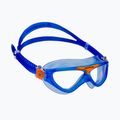 Maschera da nuoto per bambini Aquasphere Vista 2022 blu/arancione/chiaro