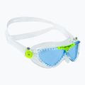 Maschera da bagno per bambini Aquasphere Vista trasparente/verde brillante/blu MS5080031LB