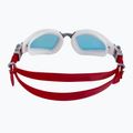 Occhiali da nuoto Aquasphere Kayenne Pro bianco/grigio/rosso specchiato 5