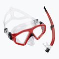 Set da snorkeling Aqualung Saturn Combo trasparente/rosso