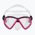 Maschera da snorkeling Aqualung Cub trasparente/rosa per bambini 2