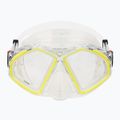 Maschera da snorkeling Aqualung Hawkeye trasparente/gialla 2