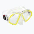 Maschera da snorkeling Aqualung Hawkeye trasparente/gialla