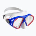 Maschera per lo snorkeling Aqualung Hawkeye bianco/blu