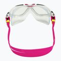 Maschera da nuoto Aquasphere Vista bianco/raspberry/lenti chiare 4