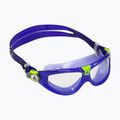 Maschera da nuoto per bambini Aquasphere Seal Kid 2 rosso/viola/lime