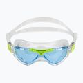 Maschera da bagno per bambini Aquasphere Vista trasparente/verde brillante/blu MS5630031LB 2